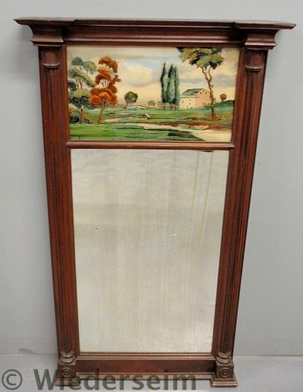 Sheraton mahogany mirror early 157617