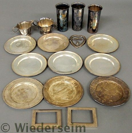 Group of sterling silver tableware 157626