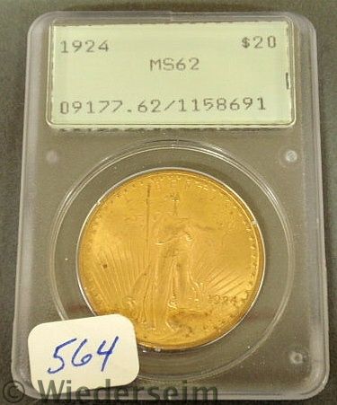 1924 Twenty dollar gold St Gaudens 157691