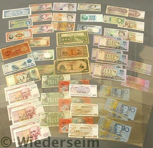 Lot of foreign notes Australia Austria