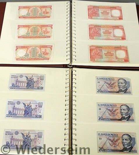 Two albums foreign notes
