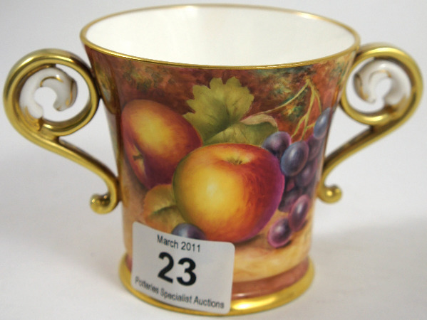 Royal Worcester two handled Cup 1576df