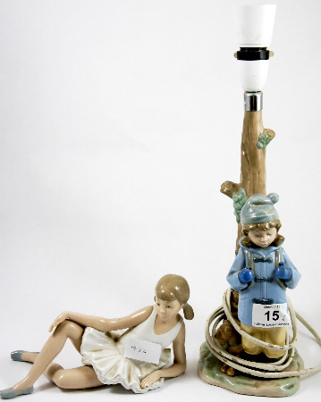 Nao Figure Lamp Base Girl with Rucksack