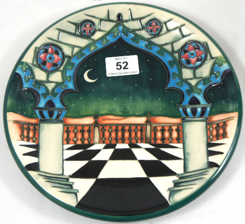Moorcroft Plate decorated in the