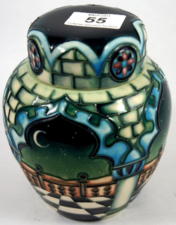 Moorcroft Ginger Jar & Cover decorated