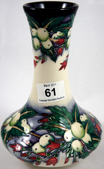 Moorcroft Vase decorated with white