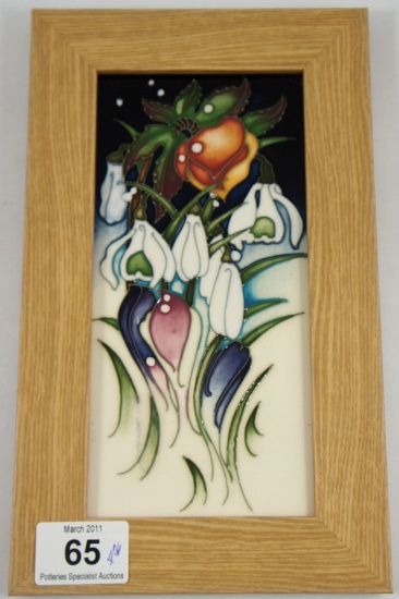 Moorcroft Plaque decorated with 157708