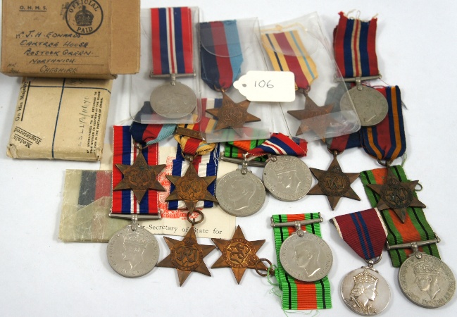 A collection of Seconds World War Medals