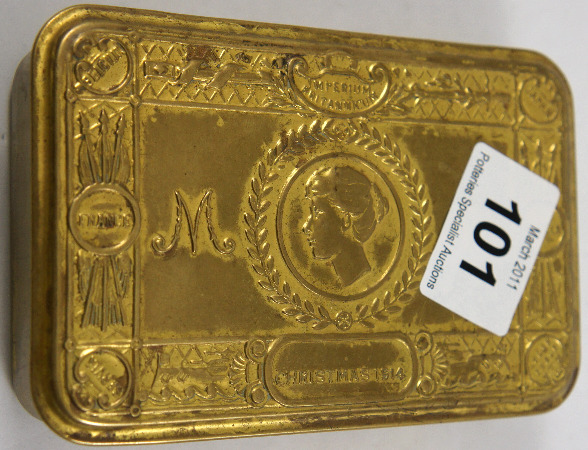 First World War Brass Cigarette Box