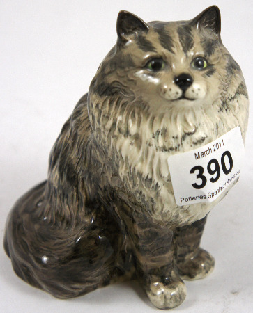 Beswick Persian Cat Seated Looking Up