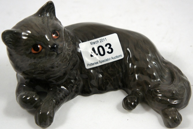 Beswick Persian Cat Lying Model 15781f