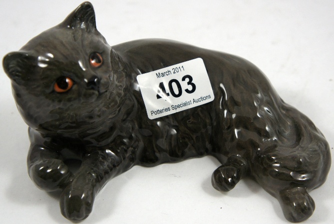 Beswick Persian Cat Lying Model