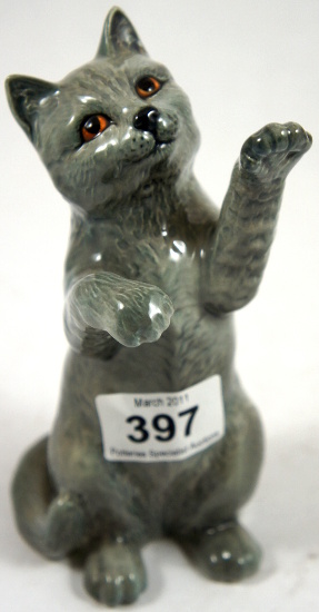 Beswick Persian Cat on Hind Legs Model