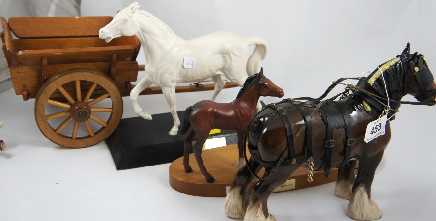 Beswick Shire Horse 818 with harness 157846