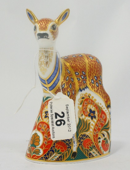 Royal Crown Derby Paperweight Fawn 15787a
