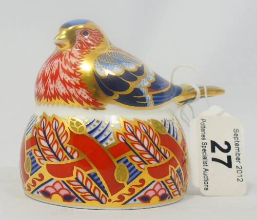 Royal Crown Derby Paperweight Chaffinch 15787b