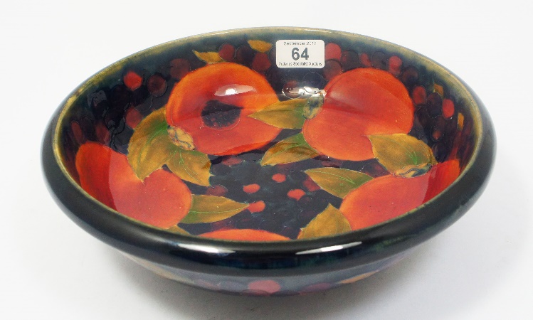 Moorcroft Footed Bowl decorated inside