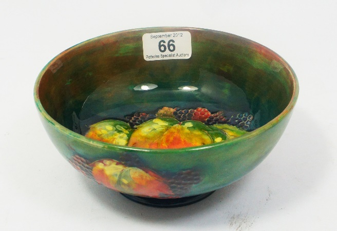Moorcroft Flambe Footed Bowl Decorated
