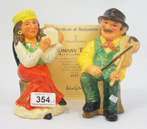 Royal Doulton Small Romany Tobies