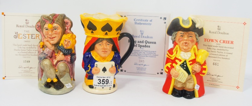 Royal Doulton Toby Jugs King and Queen