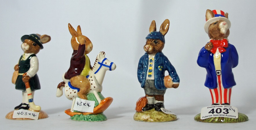 Royal Doulton Bunnykins figures Schooldays