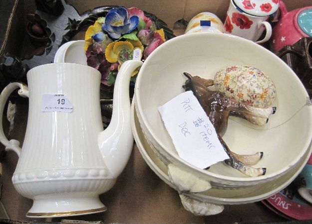 A box of Collection of Pottery