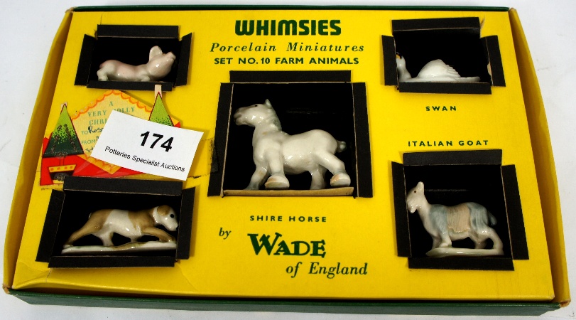 Wade Whimsies 1950s Set Number 10 comprising