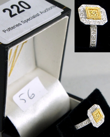 9CT Garnet & Diamond Ring size