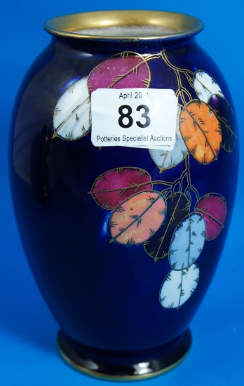 Crown Devon Vase with Honesty Design 157d4e