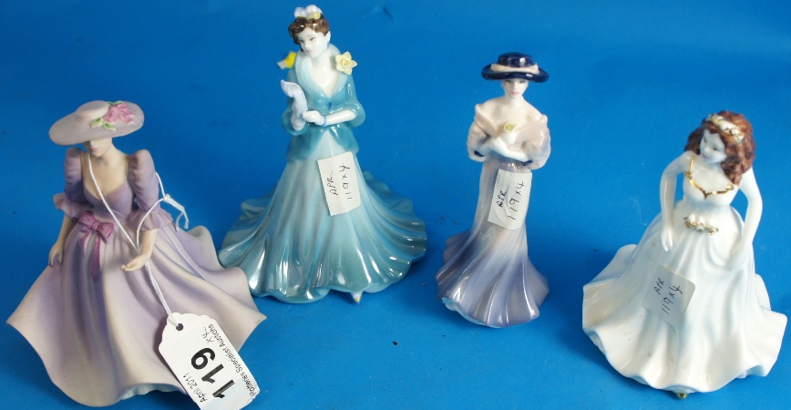 A collection of four Coalport Figures
