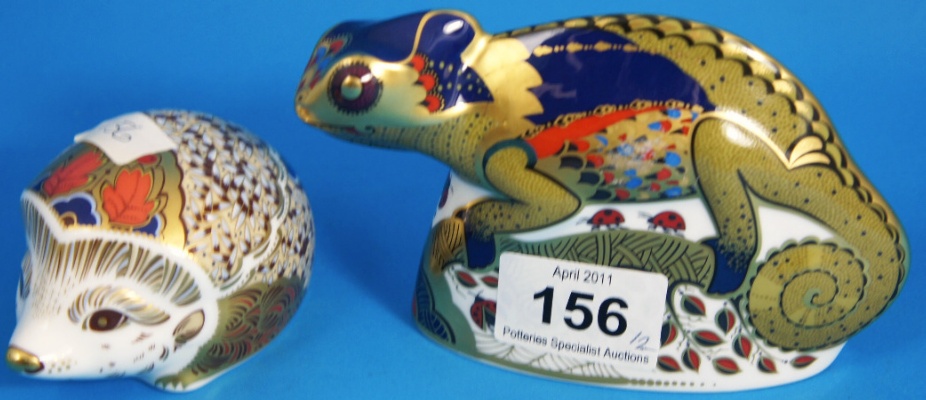 Royal Crown Derby paperweights Chamelion