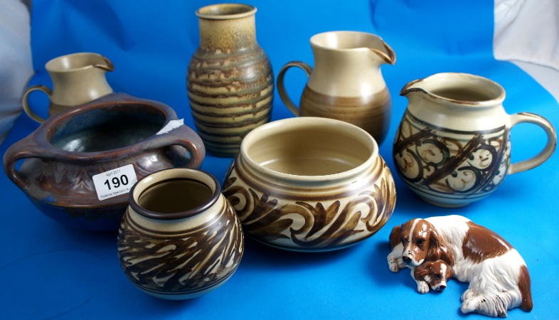 A collection of Studio Pottery