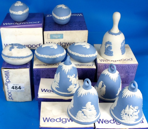 Wedgwood Jasperware Blue Easter Eggs