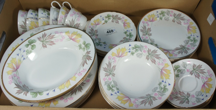 Shelley Columbine Dinner Service (38