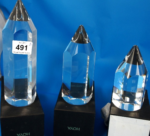 Hoya Glass Paperweights Full Lead 157e45