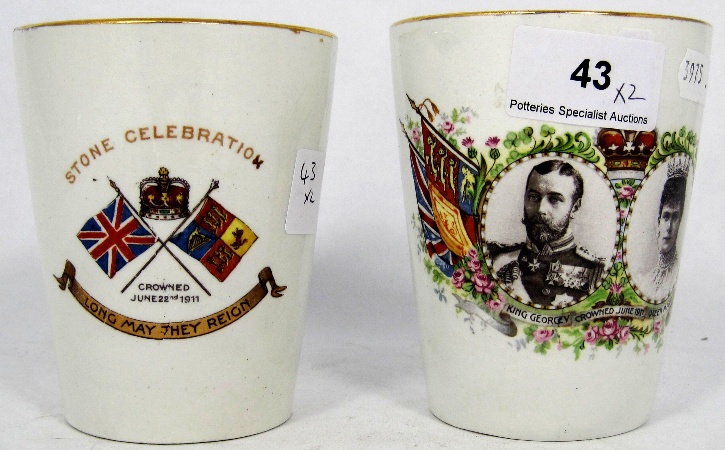 Pair King George and Mary commemorative