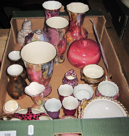 Collection of Lustre Ware to include 157e9a