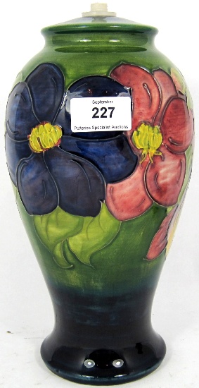 Moorcroft Lampbase Clematis On