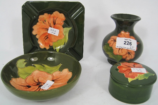 Moorcroft Small Vase Bowl Ashtray and