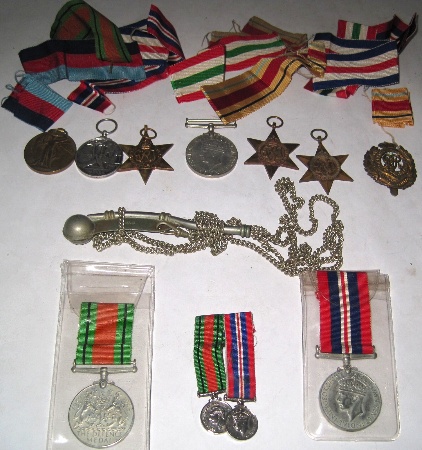 A collection of various medals 157f03