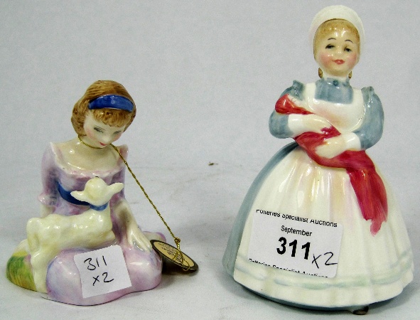 Royal Doulton Figures Mary Had a little