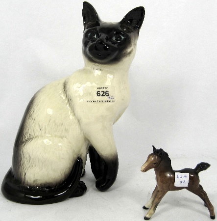 Beswick Fireside Siamese Cat 1782 15802a