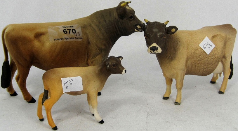 Beswick Jersey Bull 1422 Cow 1345 15804e