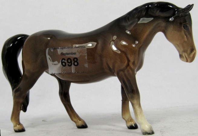 Beswick Model of a Brown Boys Pony 158066