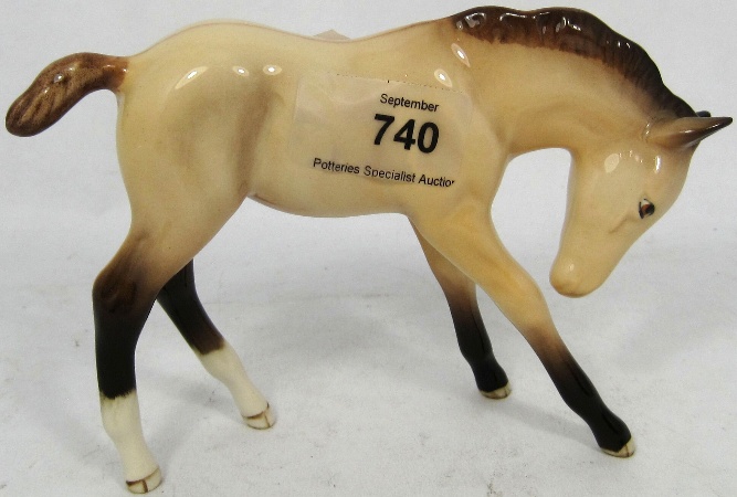 Beswick Large Dunn Foal with Head 15808e