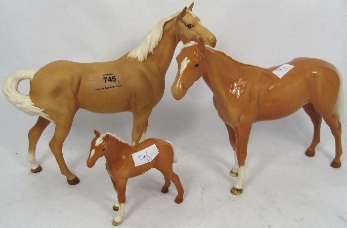 Beswick Horses Palomino Thoroughbred