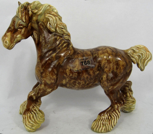 Rare Beswick Cantering Shire Horse 1580a4
