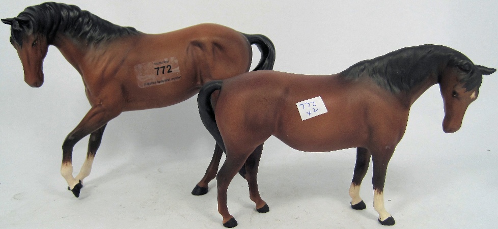 Beswick Brown Horses Mare Facing Right