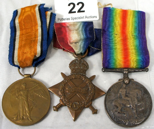 Set of Three First World War Medals 1580c2