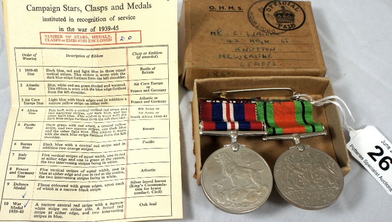 Second World War Medals 1939-45 Medal